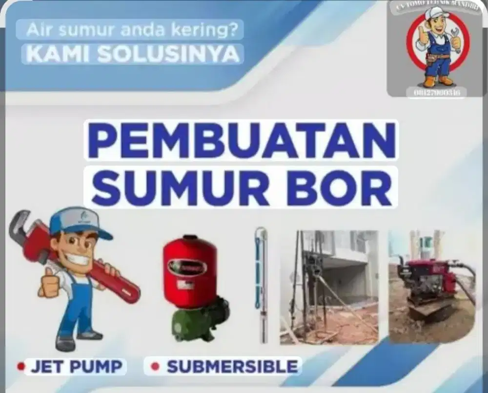 servis pompa air, servis kulkas, servis mesin cuci