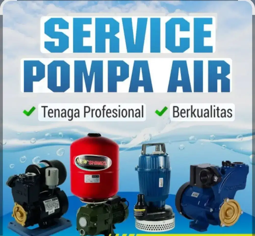 servis pompa air, servis kulkas dan mesin cuci