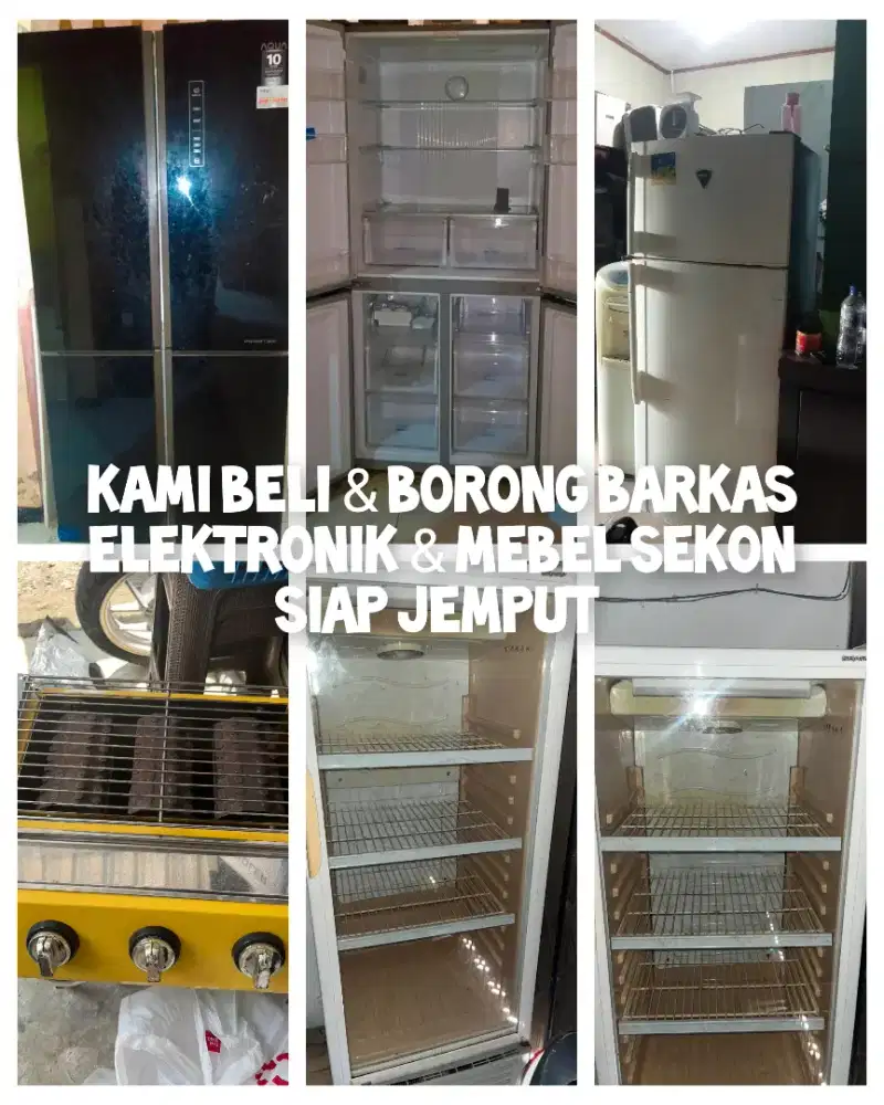 Terima Terus Beli Barkas Elektronik Freezer, Showcase, Kulkas dll