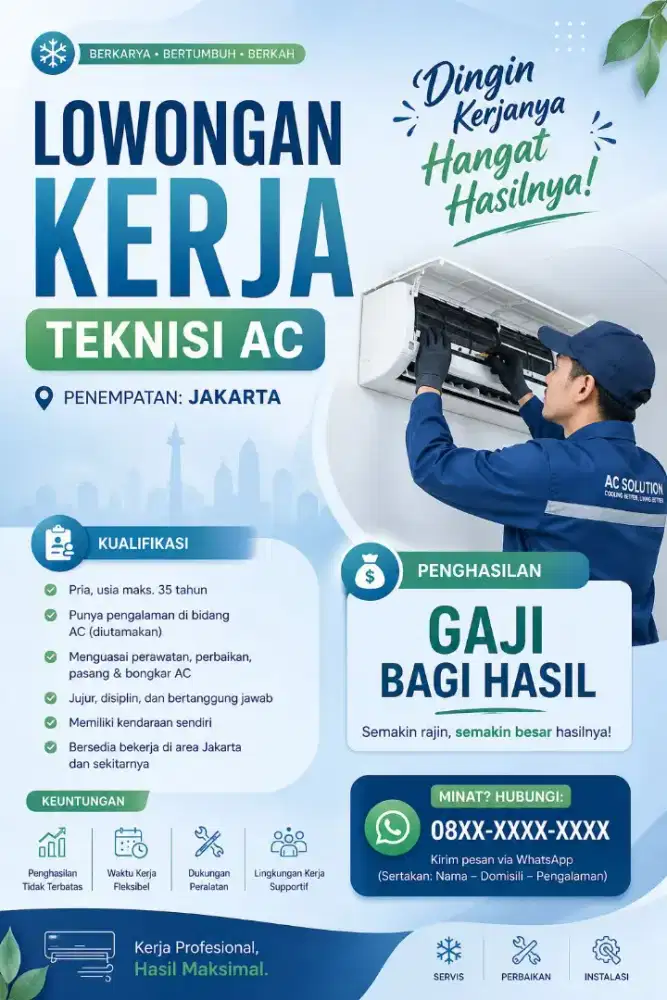 Lowongan Kerja Teknisi AC