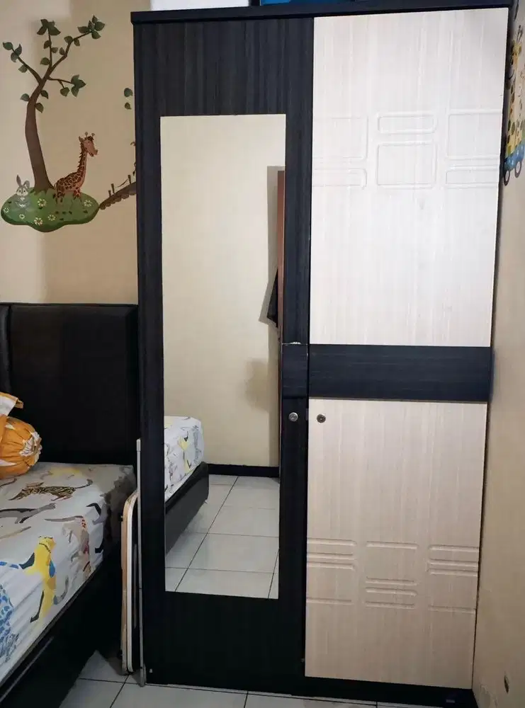 Divan + bed queen size uk 16 Lemari 2 pintu