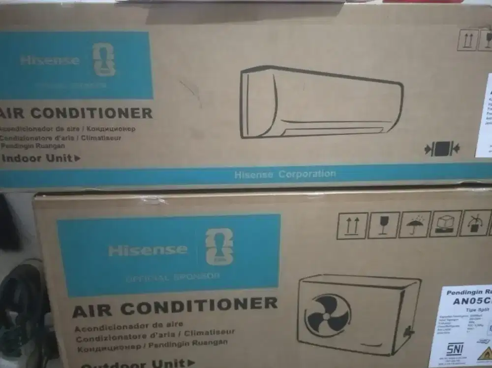 Dijual cepat AC Hisense 1/2 PK masih baru