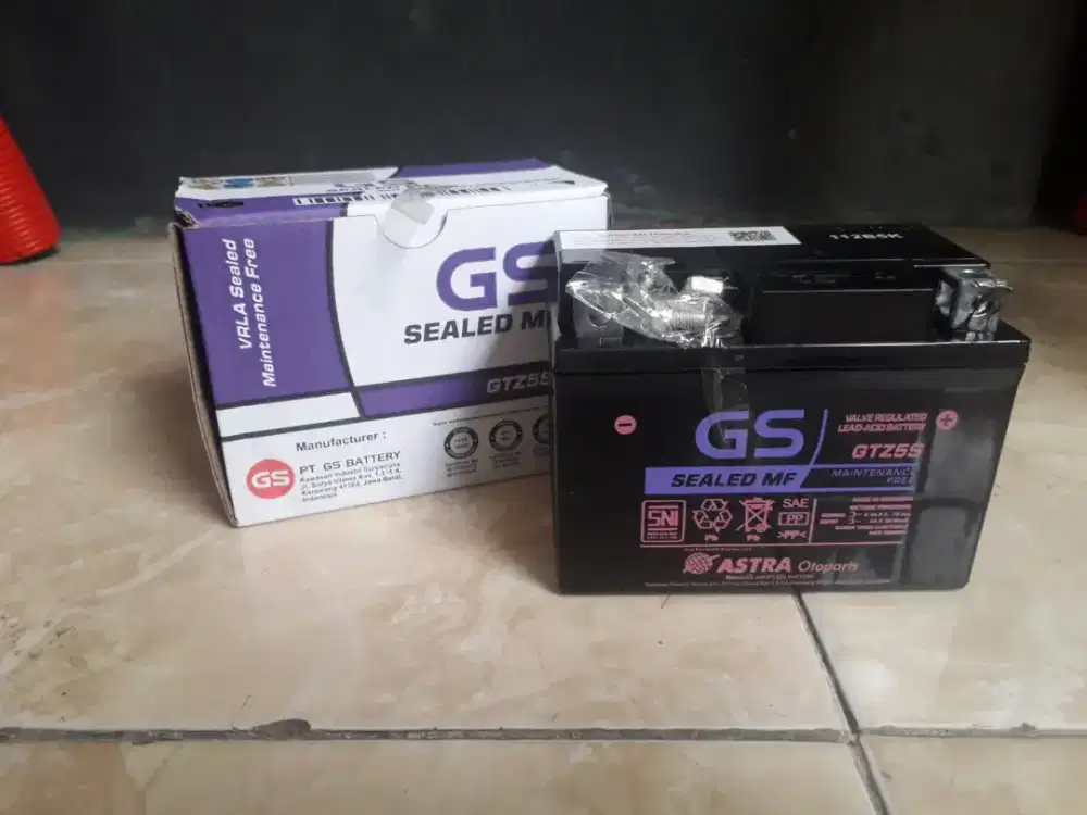 Aki GS Astra GTX5s baru ada box Poris cipondoh