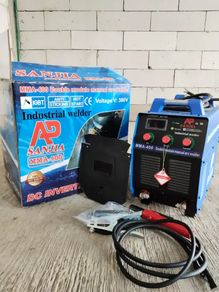 MESIN LAS LISTRIK MMA 400A AP SANJIA SMAW STIK 3 PHASE IGBT DC