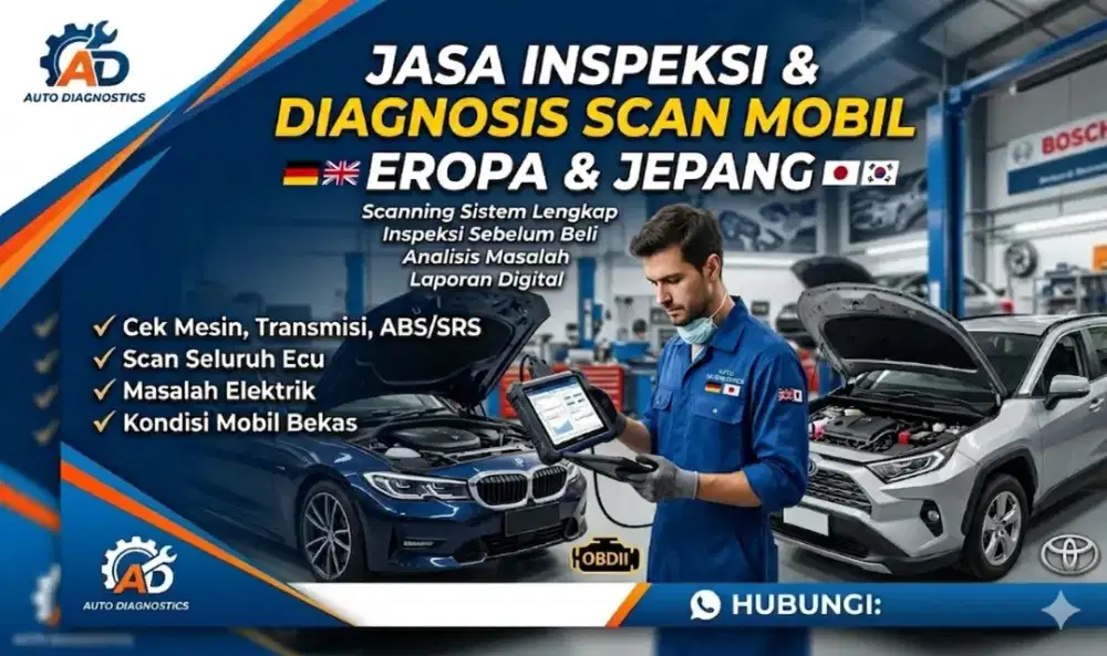 Jasa Inspeksi Scan Mobil Eropa Jepang