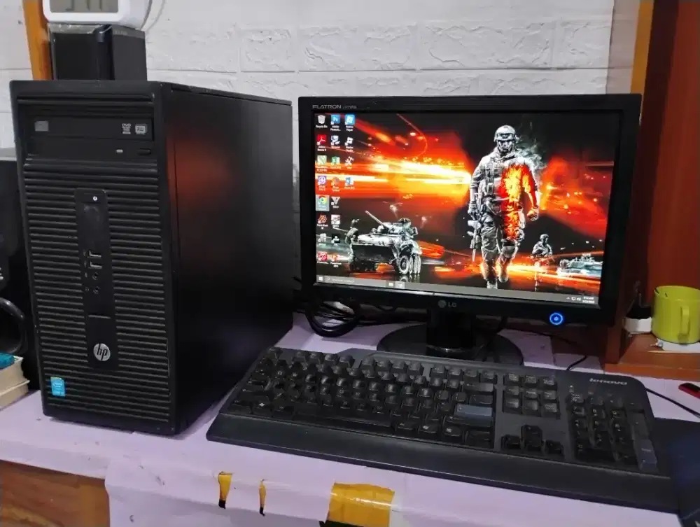 Pc gaming roblox / intel gen4 + ram 8gb / monitor 17inch / build up HP