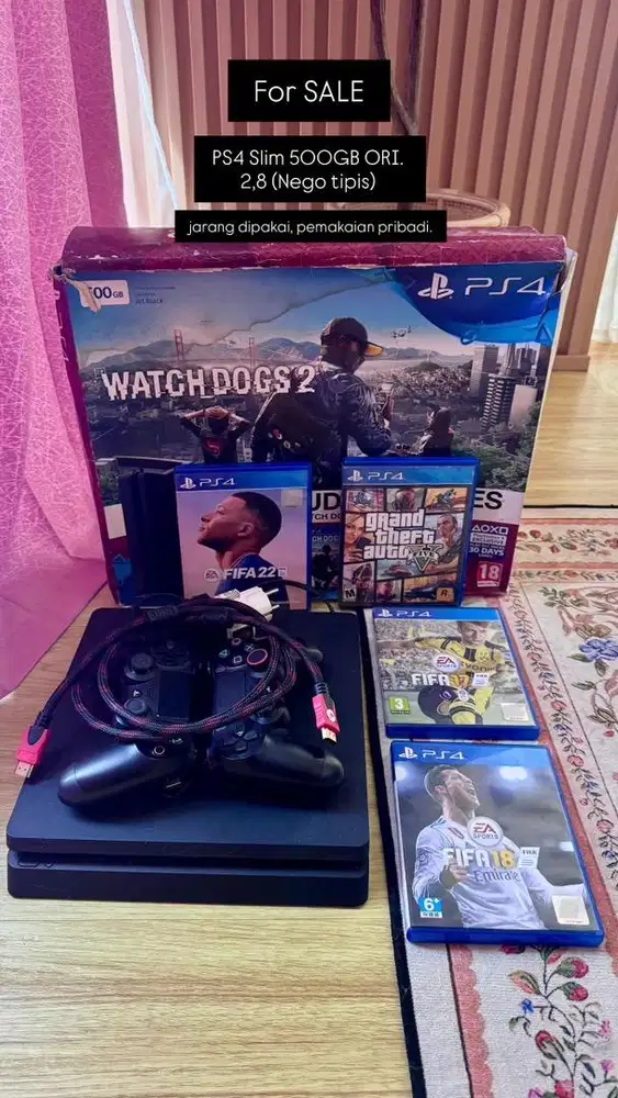 FORSALE PS4 Slim 500GB ORI (NETI)