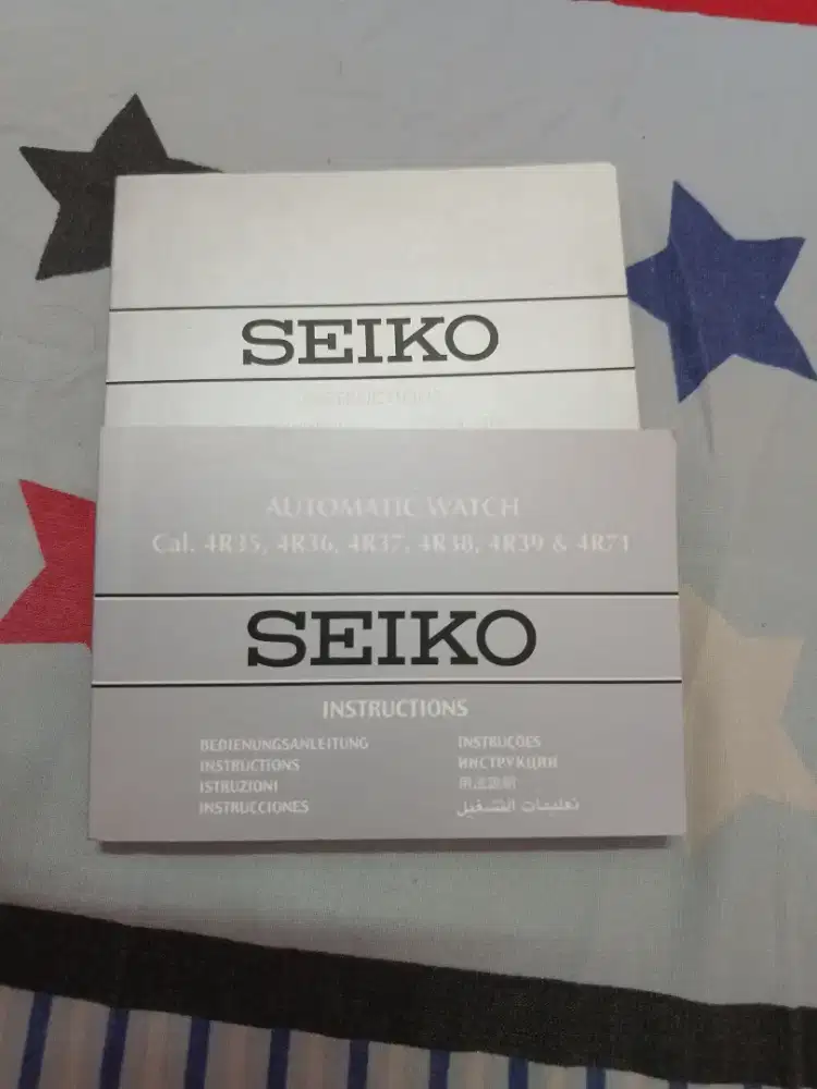 Buku Manual Seiko Manual Petunjuk 4R35/36-39 & 4R71 Turtle Samurai Etc