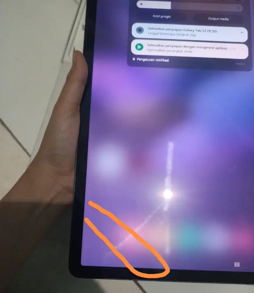 Tab S7 fe 5G fullset No spen aja, tab aman no kendala, rtak shelai aja
