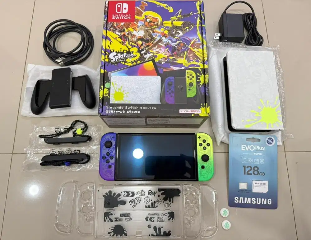 Nintendo Switch Oled Dualboot Splatoon Limited Edition