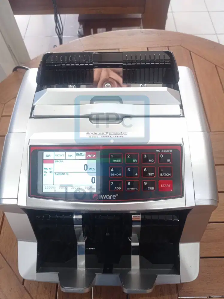 Mesin Hitung Uang Iware MC-88VM II. Fitur lengkap, Sensor Lengkap