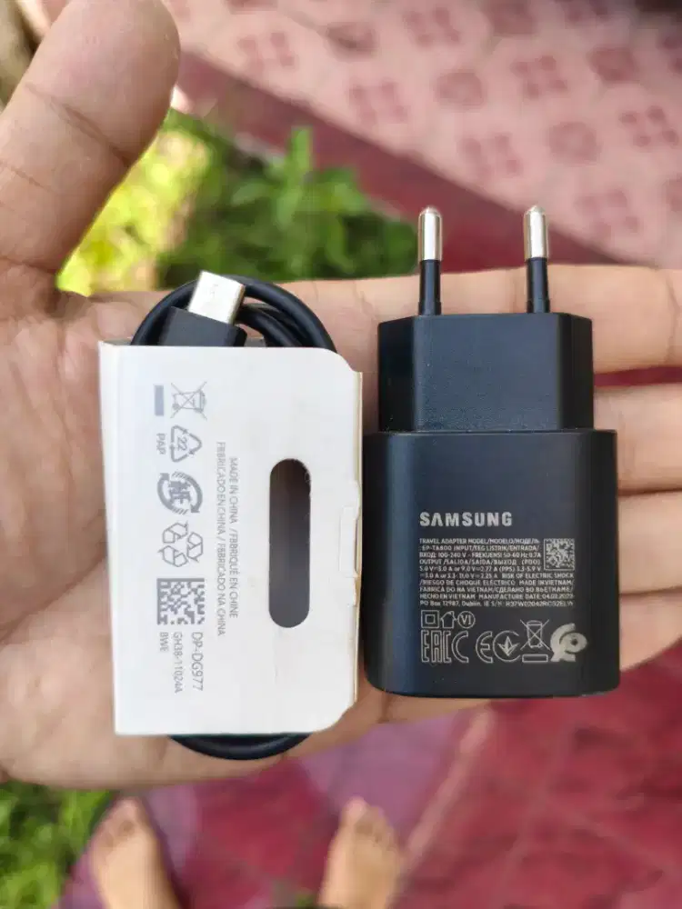 Charger ORIGINAL copotan SAMSUNG S23 + Kabel C to C (SuperFast 25W)