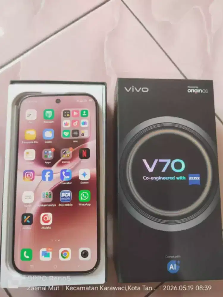 Vivo v70 zeis Ram 12+12/256 Snapdragon 7 Gen.4 mobile fulsett NOMINUS