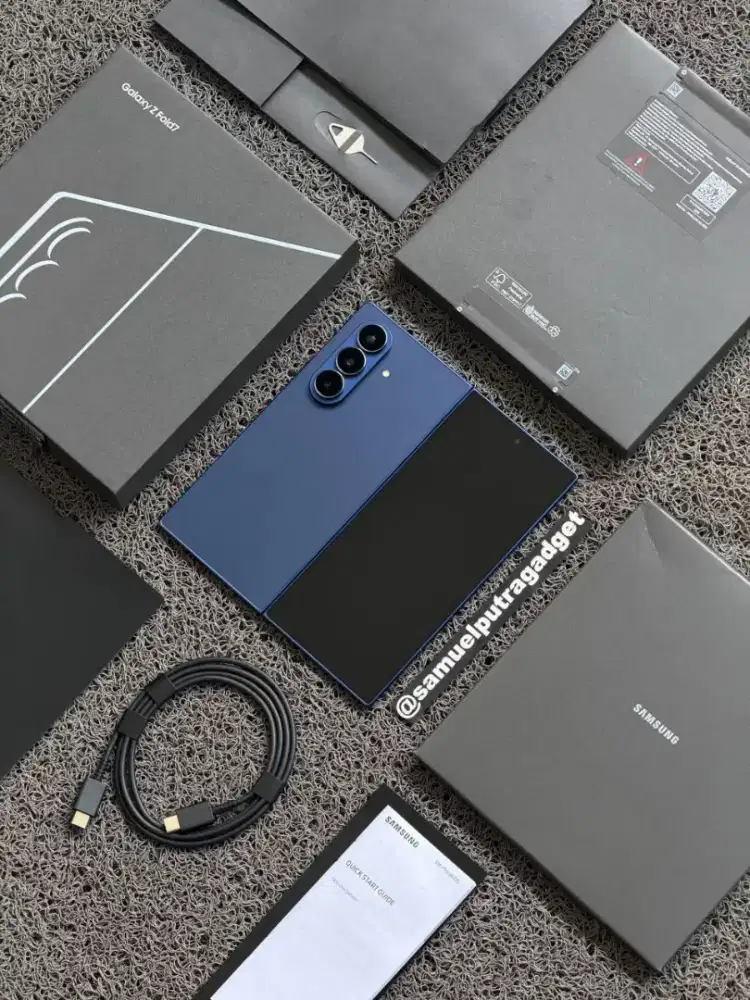 Samsung Galaxy Z Fold 7 Blue 512gb Fullset Original Sitimewah