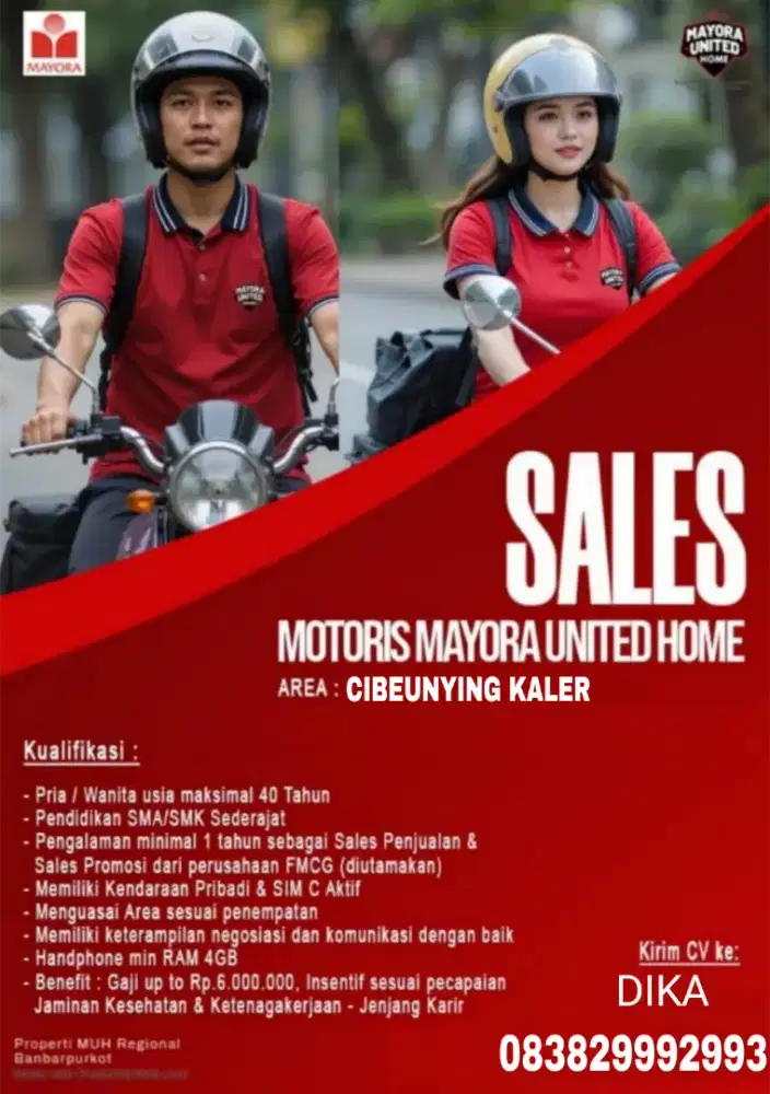 Dicari sales D2D