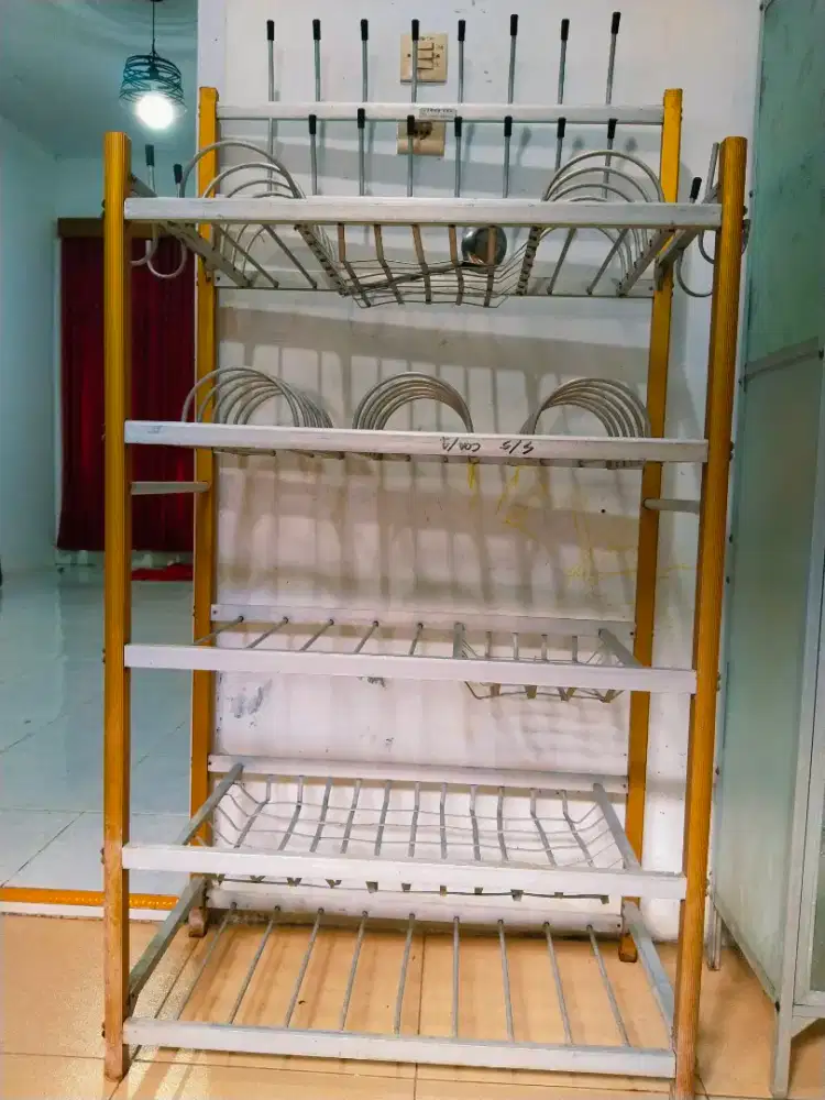 RAK PIRING KOKOH ALUMINIUM KUAT
