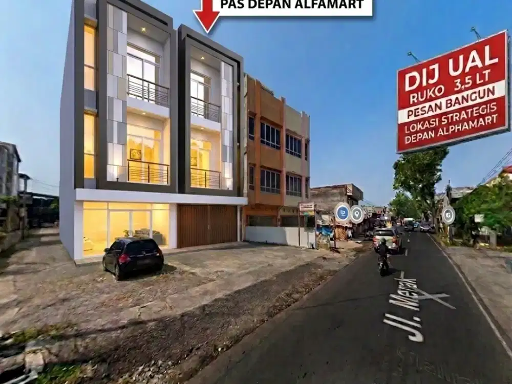 Ruko Posisi Terbaik di Sikambing Jl Merak | 4x28 M2 3,5 Lantai