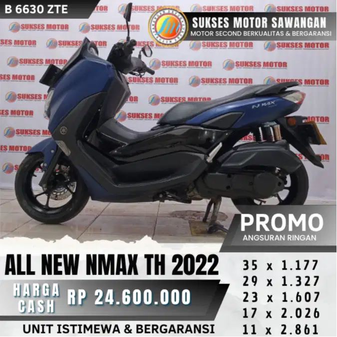 ISTIMEWA YAMAHA NMAX NEW TH 2022 BIRU MULUS BISA KREDIT BERGARANSI