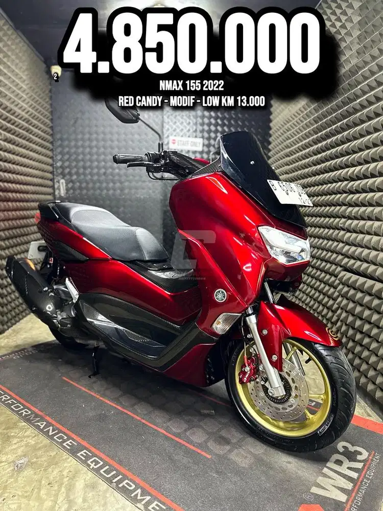 NMAX 155 2022 RED CANDY LOW KM 13XXX MODIF RAWATAN SUPERB UNIT BRO
