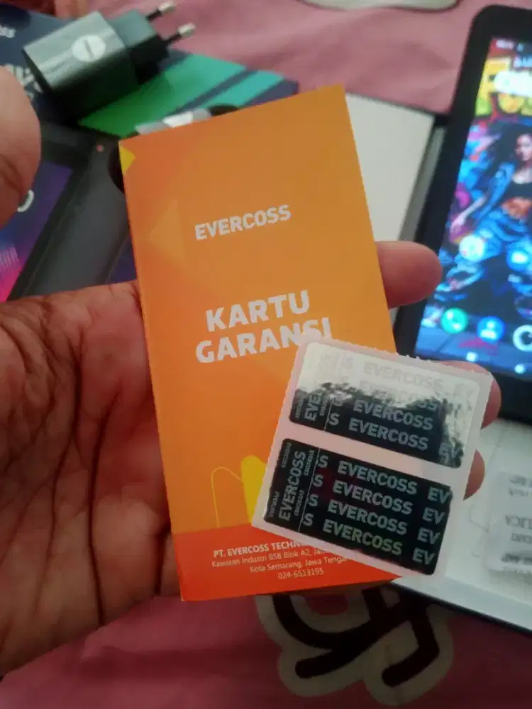 Tab Evercoss X7 ram 3/32 4G LTE baru