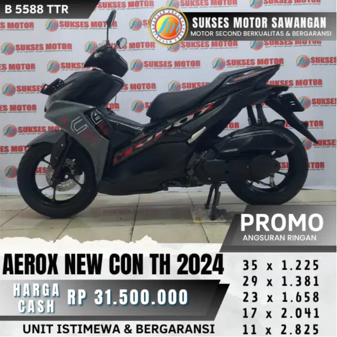 BERGARANSI AEROX NEW CON TH 2024 UNIT MULUS ISTIMEWA BISA CASH KREDIT