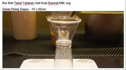 Bar Mat Tebel Tatakan Alat Kopi Barmat Milk Jug Gelas Piring Dapur