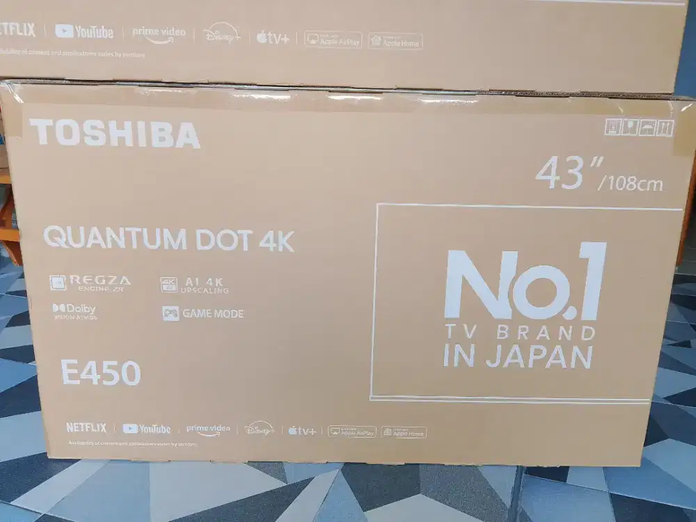 Toshiba smart tv 43 inch 43E45NP QLED 4K Dolby vision