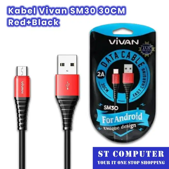 Kabel Vivan SM30 30CM Red Black