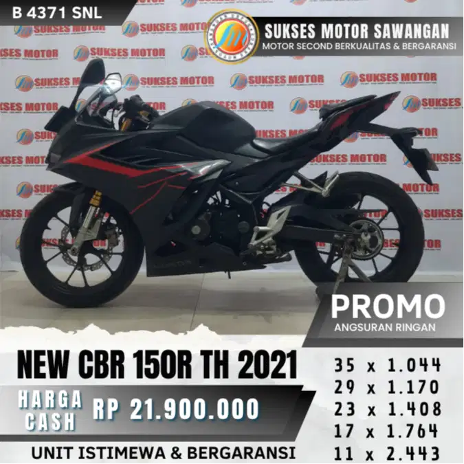 ALL NEW CBR 150R TH 2021 HITAM MULUS BISA CASH KREDIT UNIT BERGARANSI