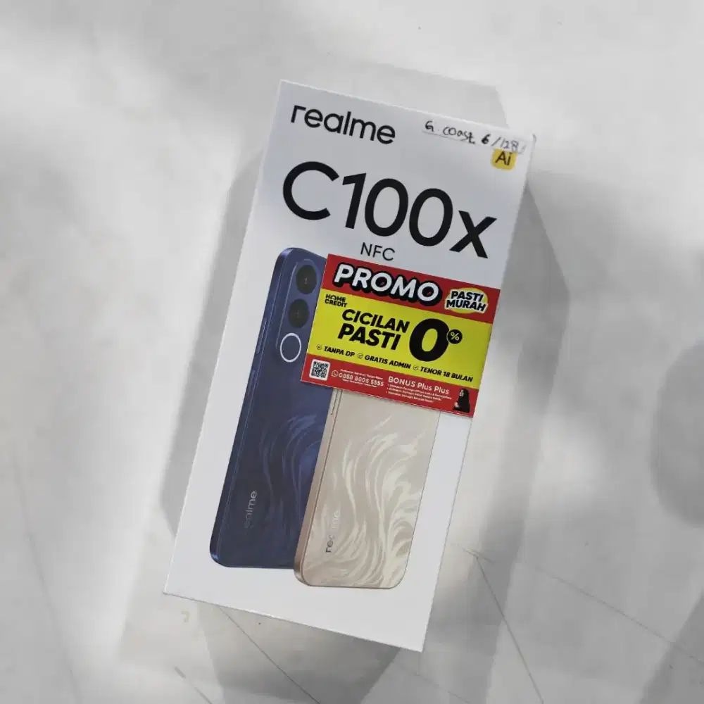 Realme C100x ram 18/128 ,bisa tanpa dp