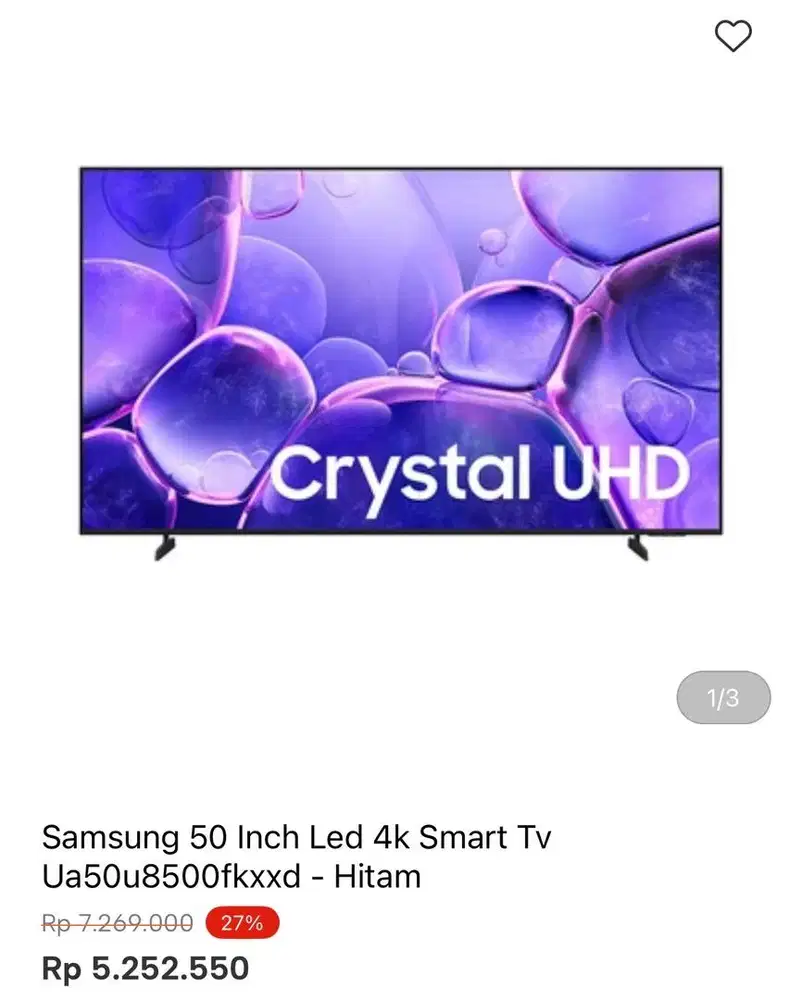 SAMSUNG SMART TV 4K 50inci