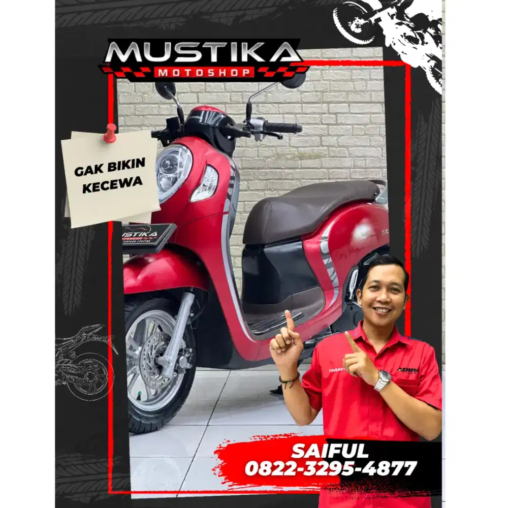 Perfect Condition!!Honda Scoopy Keyles 2021 N Kota Plat Baru-Mustika