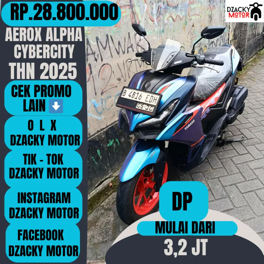 AEROX ALPHA CYBERCITY THN 2025 SECOND LIKE NEW
