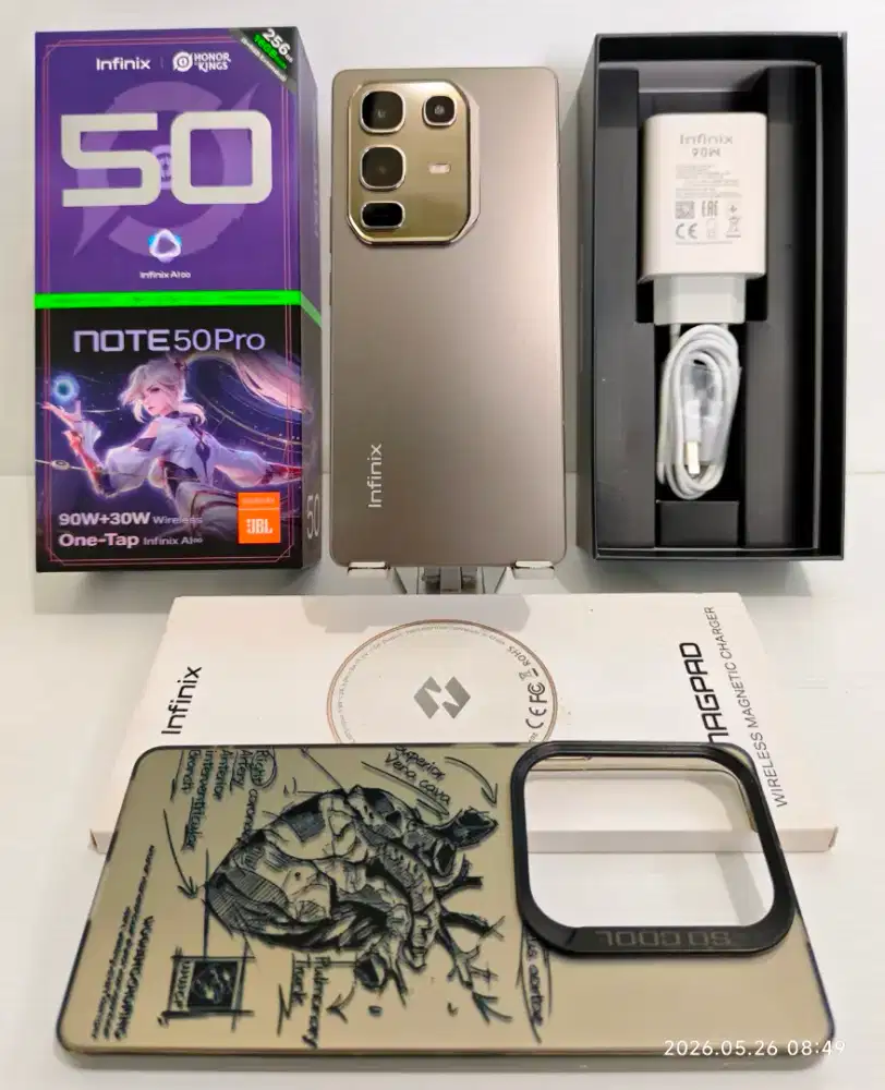 Infinix Note 50 Pro 8/256 Gb Likenew 99% Resmi On 28 Nov 26 bs TT/BT