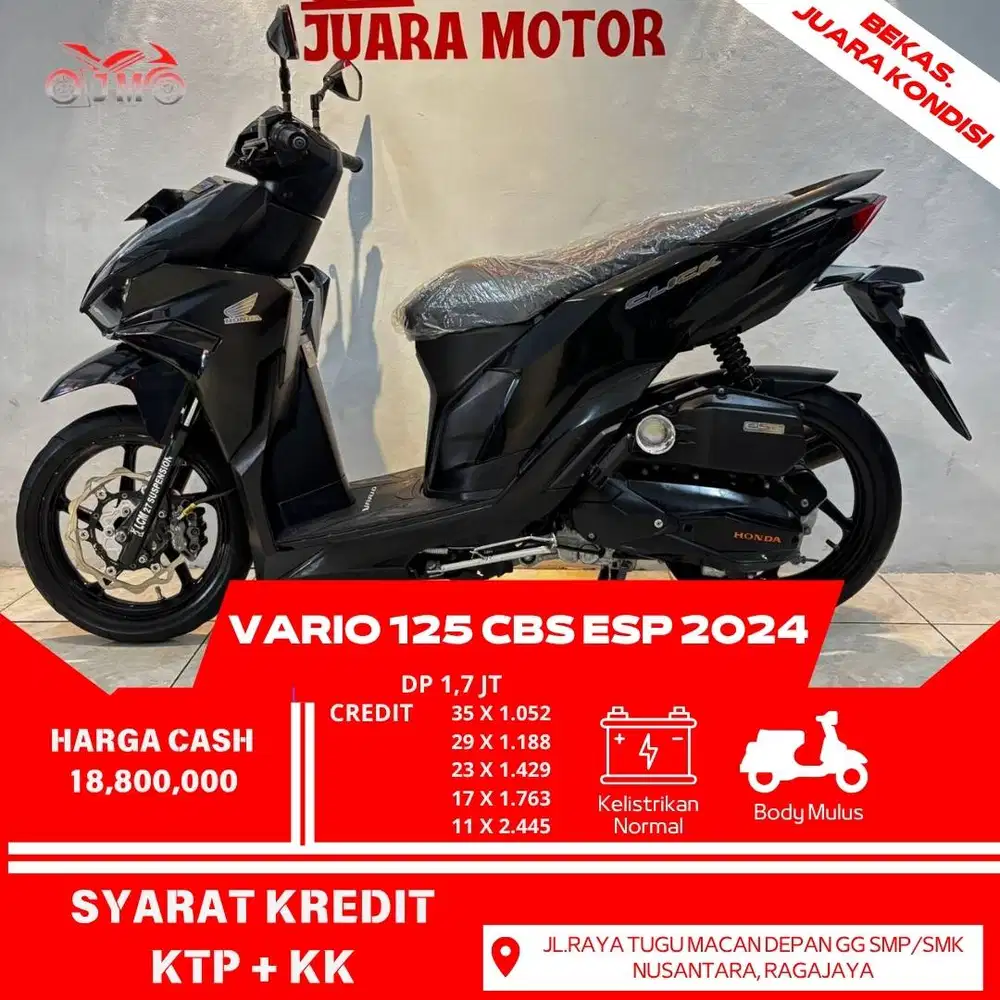 VARIO 125 CBS 2024 GEN 2 SURAT LENGKAP SIAP PAKE HARGA TERMURAH