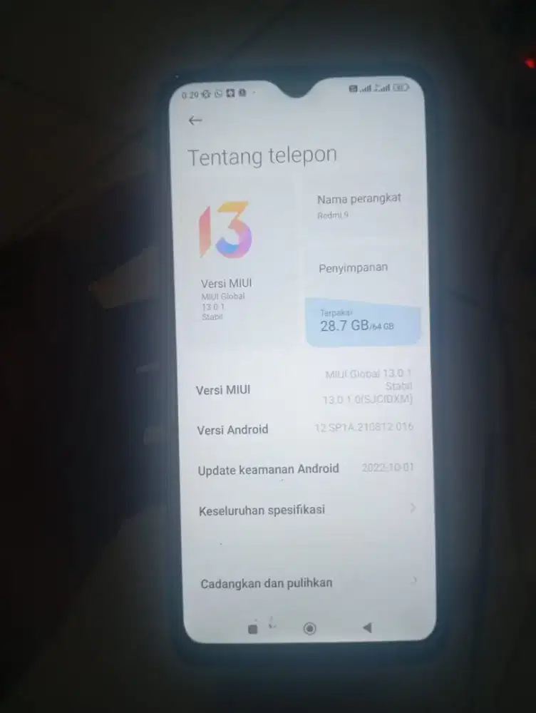 Redmi 9 ram 4+1