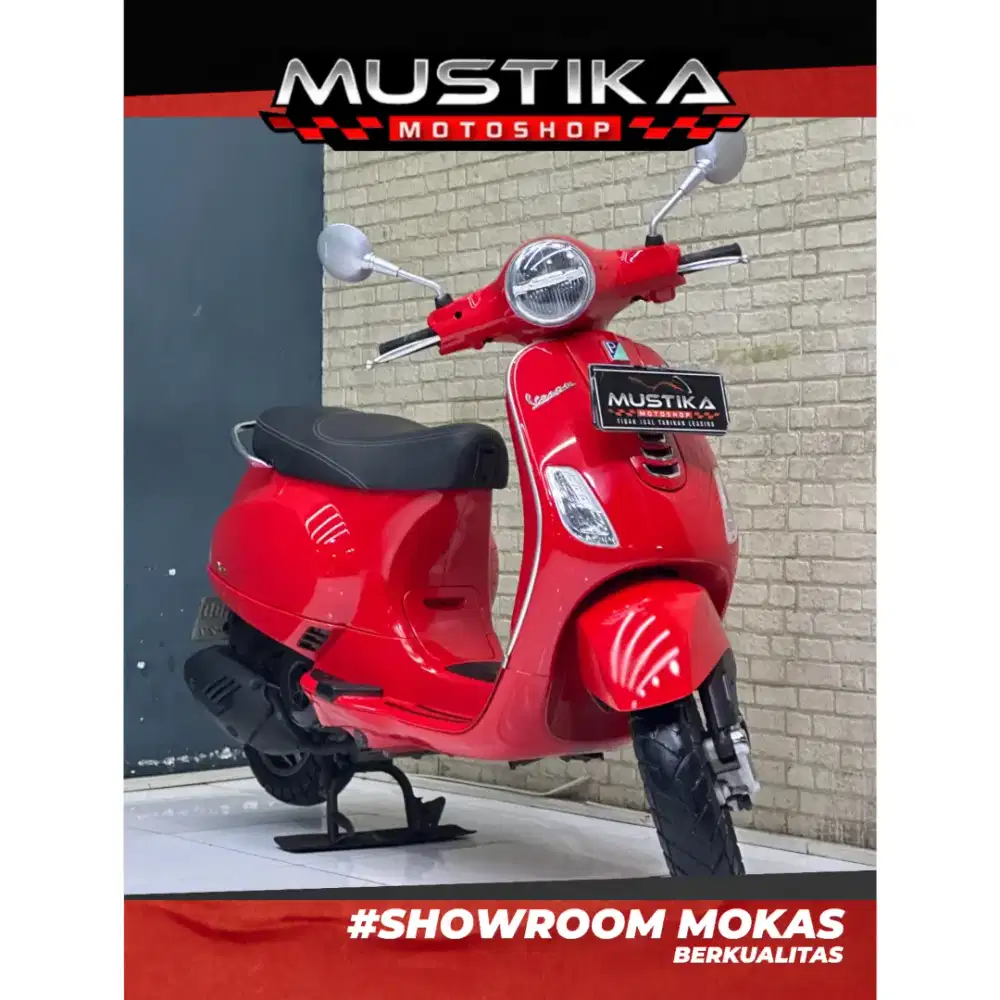 Obral dp800rb Murah!!Vespa LX 125 Led 2022 Red Plat Jatim-Mustika