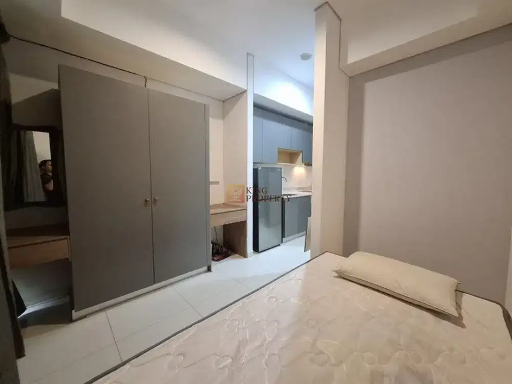 Dijual Studio Apartemen Full Furnish dengan TV Super Besar Dekat Central Park