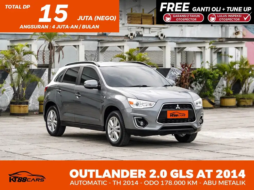 Dp 15jt Bergaransi MITSUBISHI OUTLANDER SPORT 2.0 GLS AT 2014