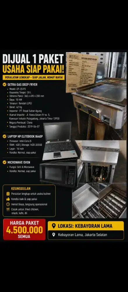 DEEP FRYER GETRA GF20 FS+ ( GRIDLE, LAPTOP, MICROWAVE)