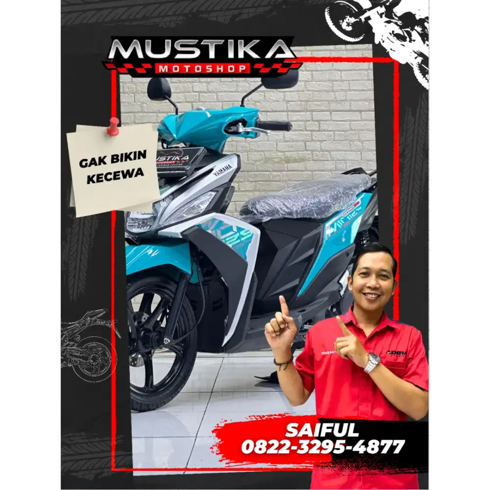 Odo 8rb Istimewa!!Yamaha Mio M3 2025 Plat Jatim Warna Favorit-Mustika