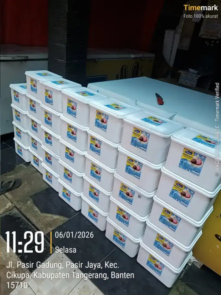 Jual ice cream neopolitan 8ltr