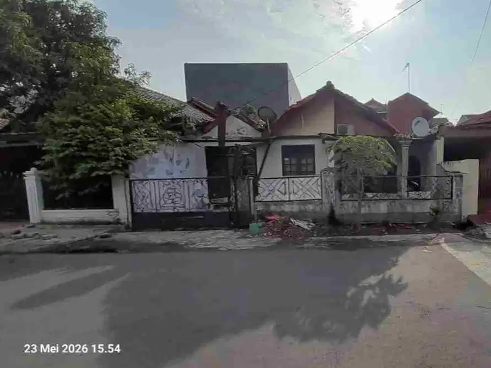 Rumah murah hitung tanah 200 m (10x20) bisa usaha pinggir jalan perumahan Pemda jatiasih dekat akses tol JORR bekasi barat LRT