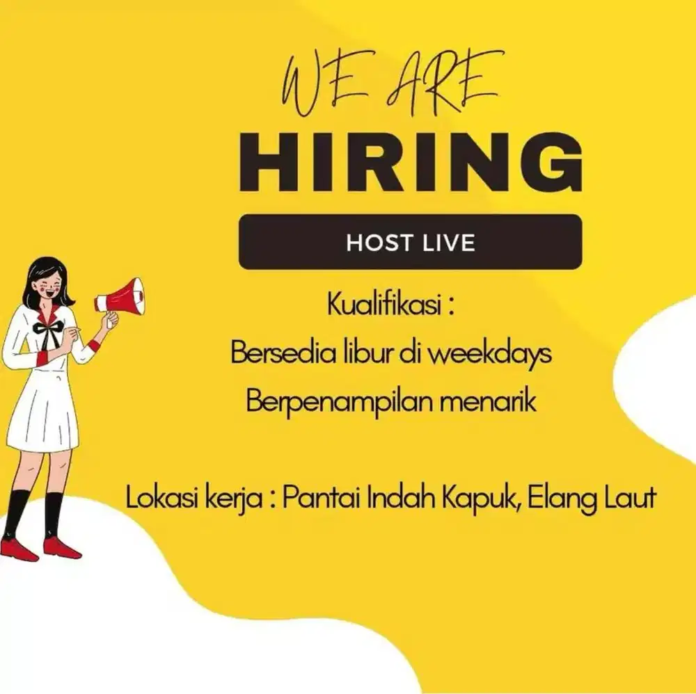 Host live tiktok shopee