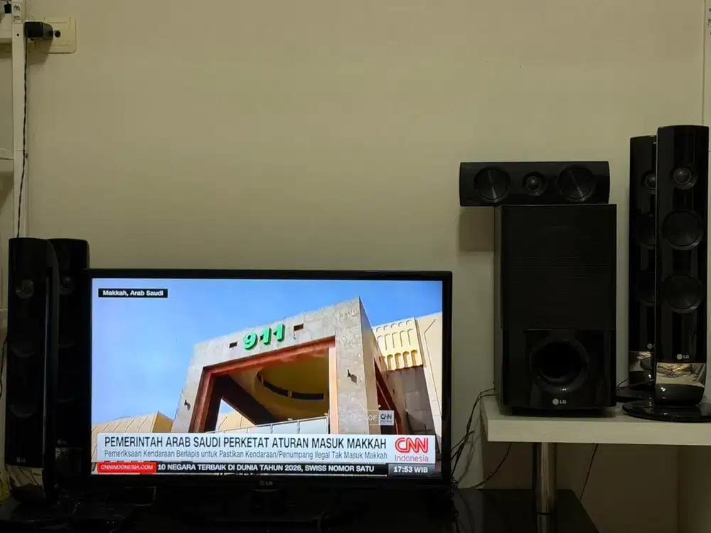 TV LG 27 inch & sound system CD LG