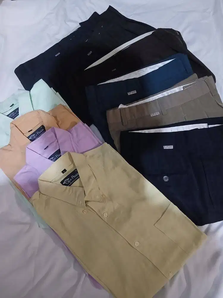 Celana cardinal, philip morris dan baju Guy Poulin