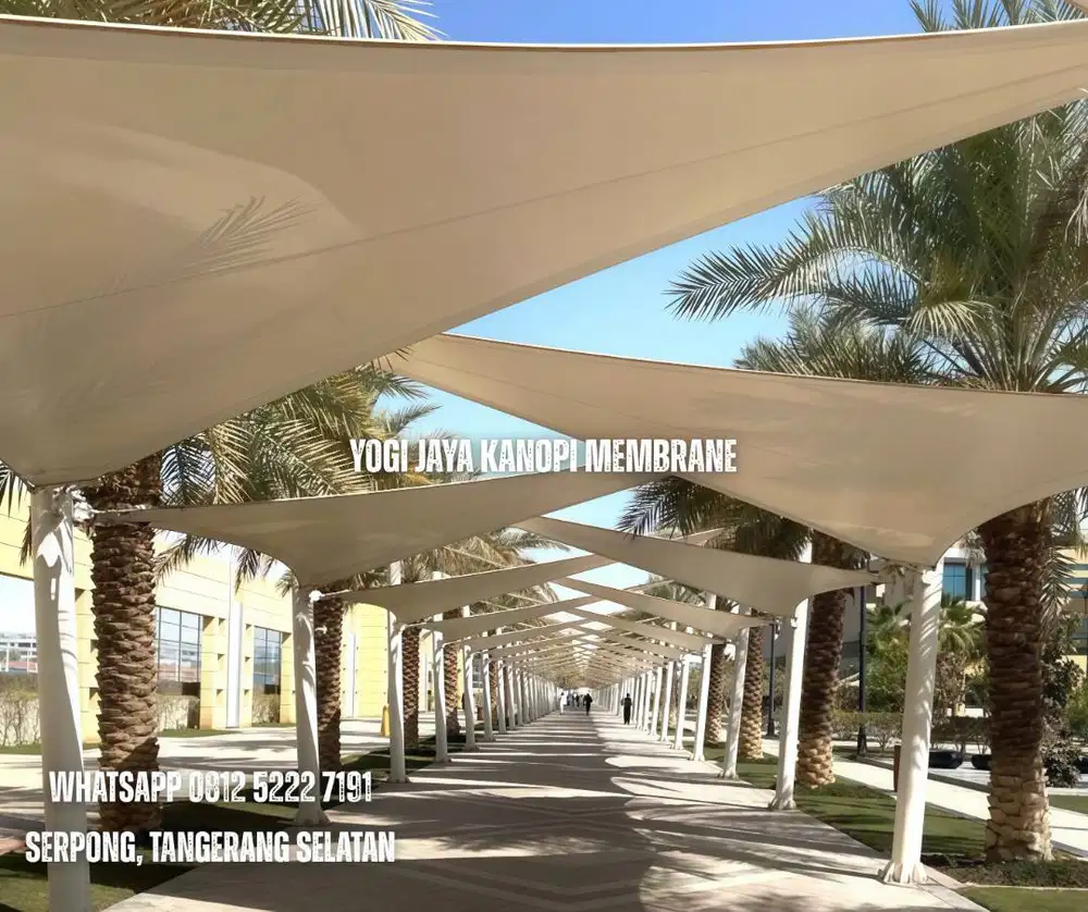 Jasa Pasang Kanopi Membrane Elegan untuk Area Outdoor