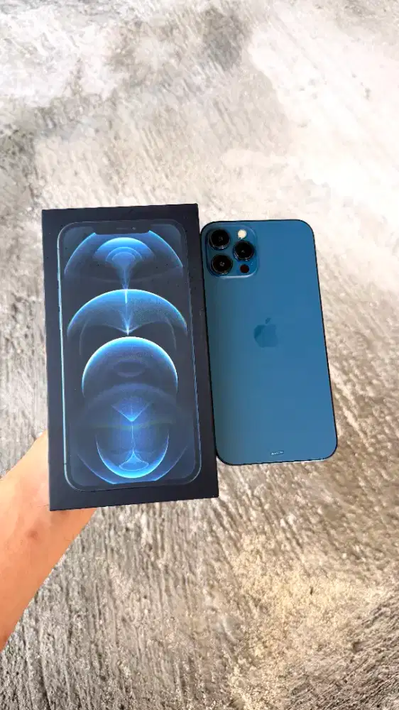 Iphone 12 promax 256gb pacific blue ex ibox