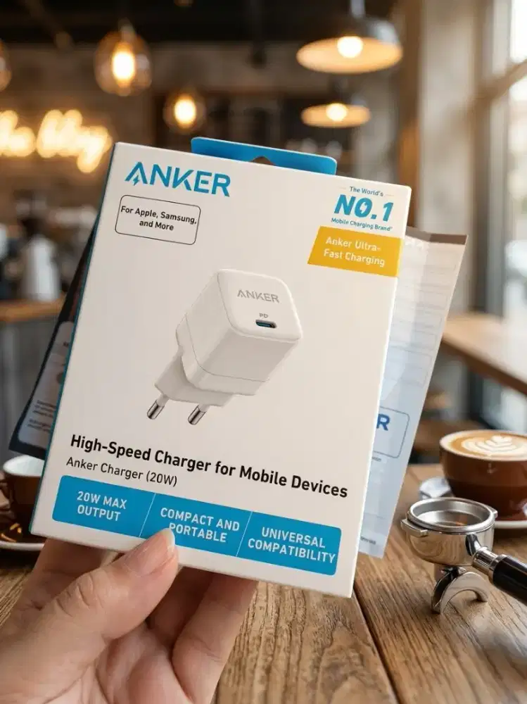 ANKER Powerport III Cube 20W Kepala Charger Garansi (iPhone, Samsung)