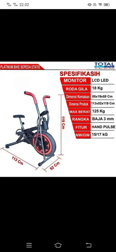 Promo platinum bike 2fungsi